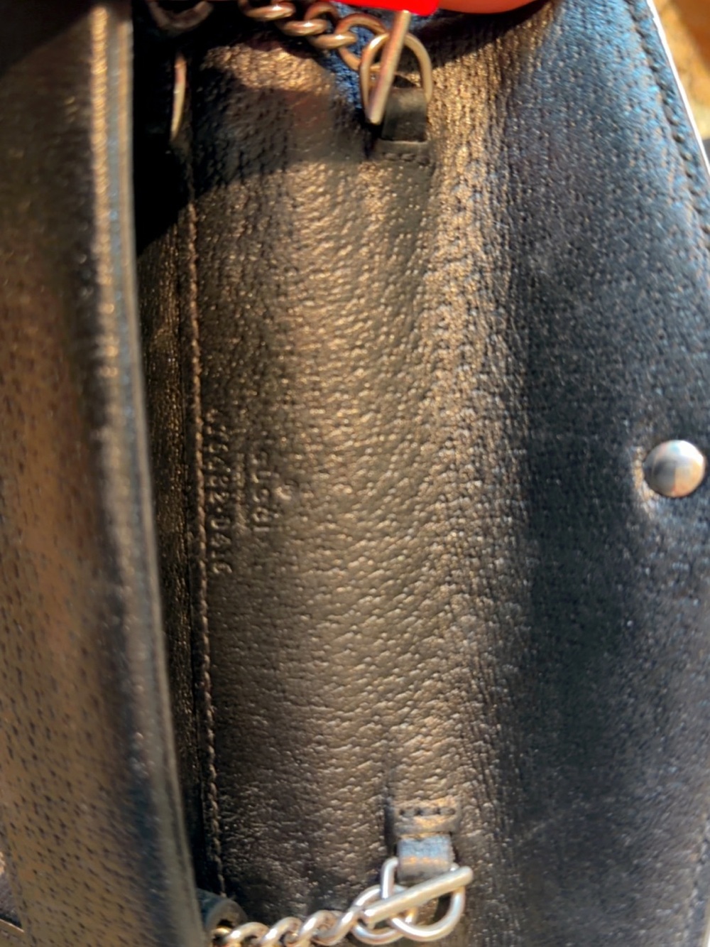 Gucci Black Leather Mini Wallet with Silver Stud Detail - Picture 5 of 7